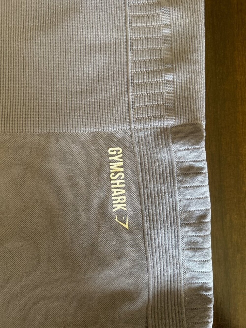 Gymshark Womens Gray/Purple High-Waisted Seamless Ribbed Leggings  Eyelet XS - Picture 4 of 11